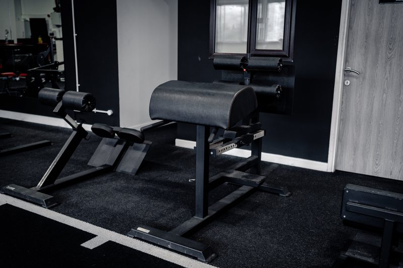 Back extension and glute-ham benches at Strength Factory, Westhoughton